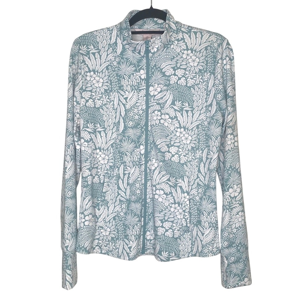 Tommy Bahama Golf & Tennis‎ Floral Print Full Zip Jacket Activewear FPS 50